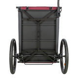 Trixie dog bike basket grey red