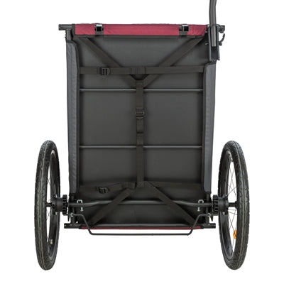 Trixie dog bike basket grey red