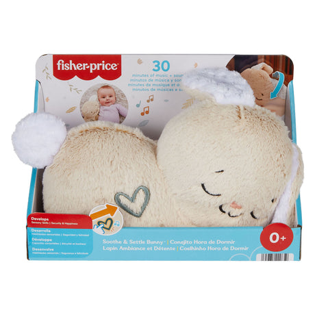 Coelhinho calmante da Fisher Price - brinquedo fofinho com música, luzes e movimento