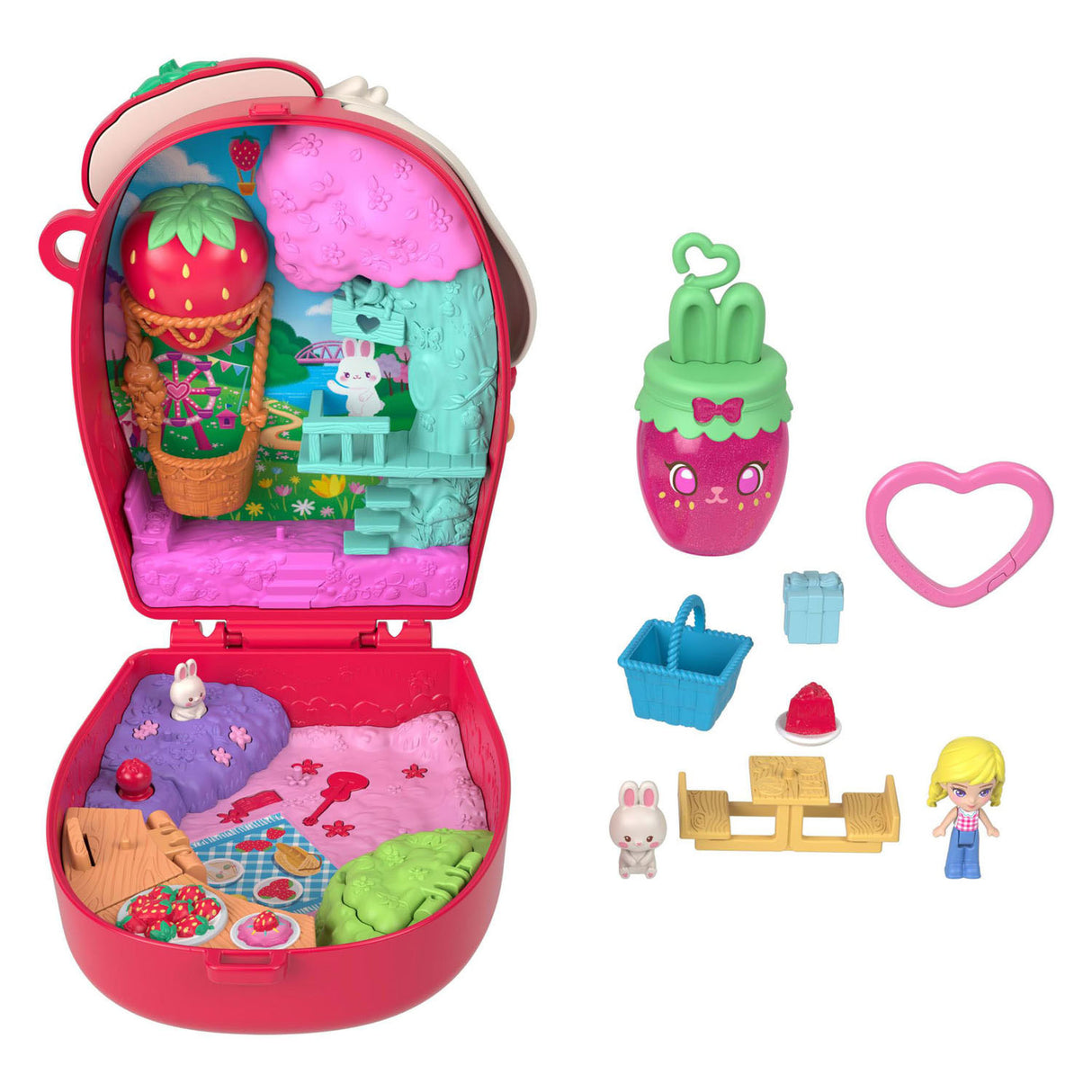 Pic polly pocket compact speelset knick van het konijn