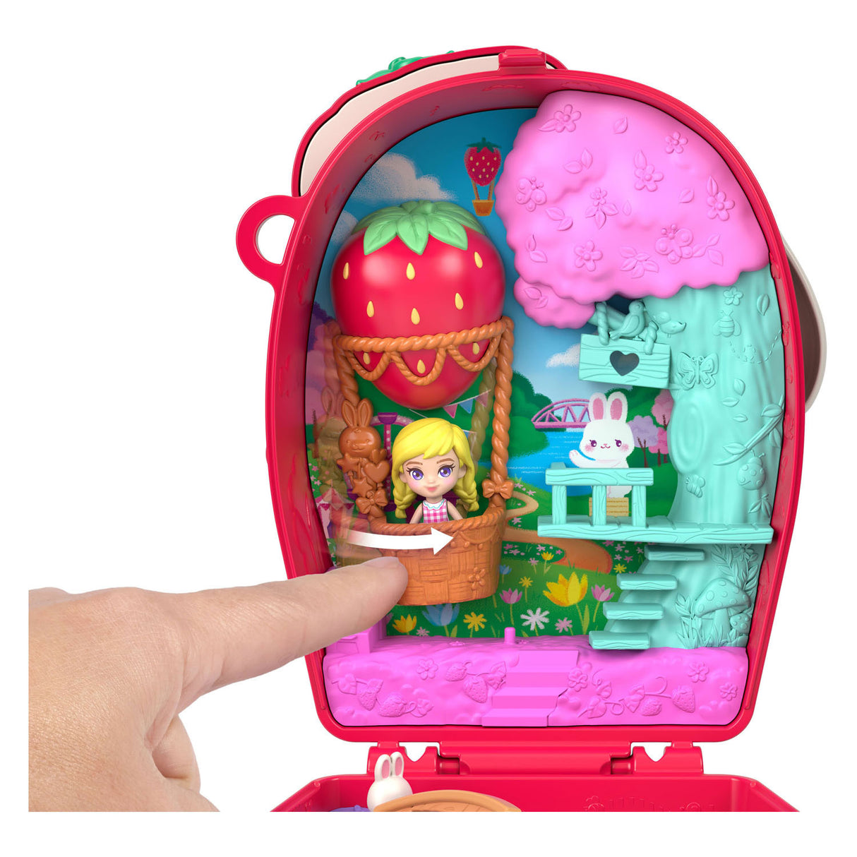 Pic polly pocket compact speelset knick van het konijn