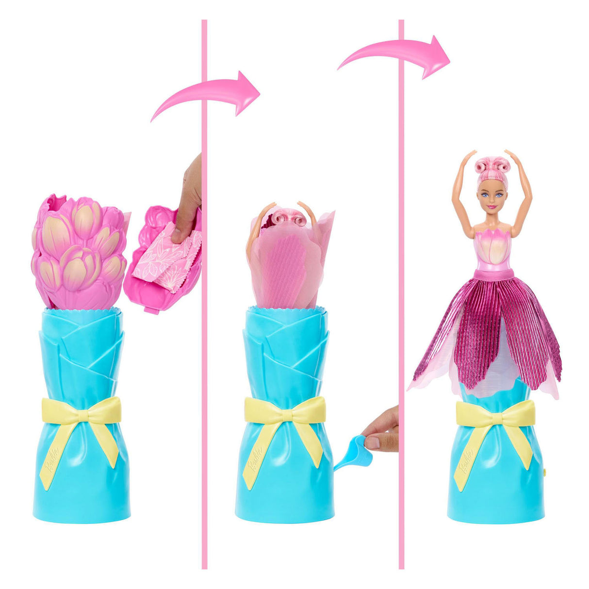 Barbie enthüllt Blumenüberraschung rosa Tulpe