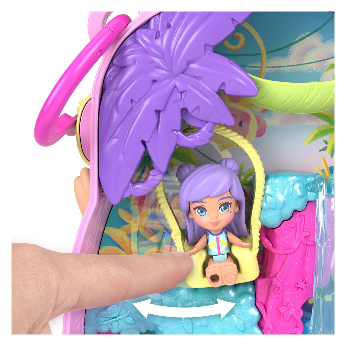 Polly pocket pineapple monkey compact play set
