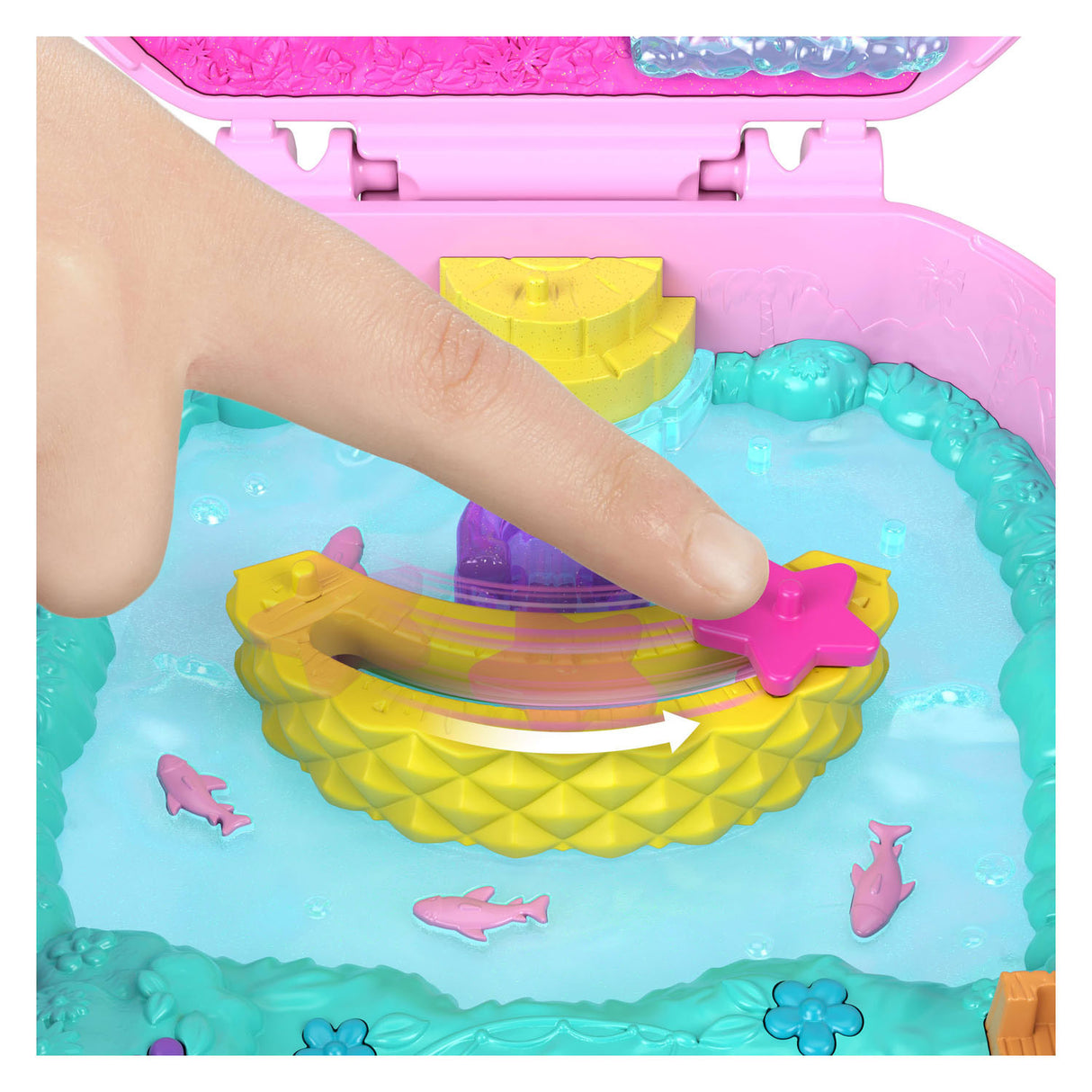 Polly pocket pineapple monkey compact play set