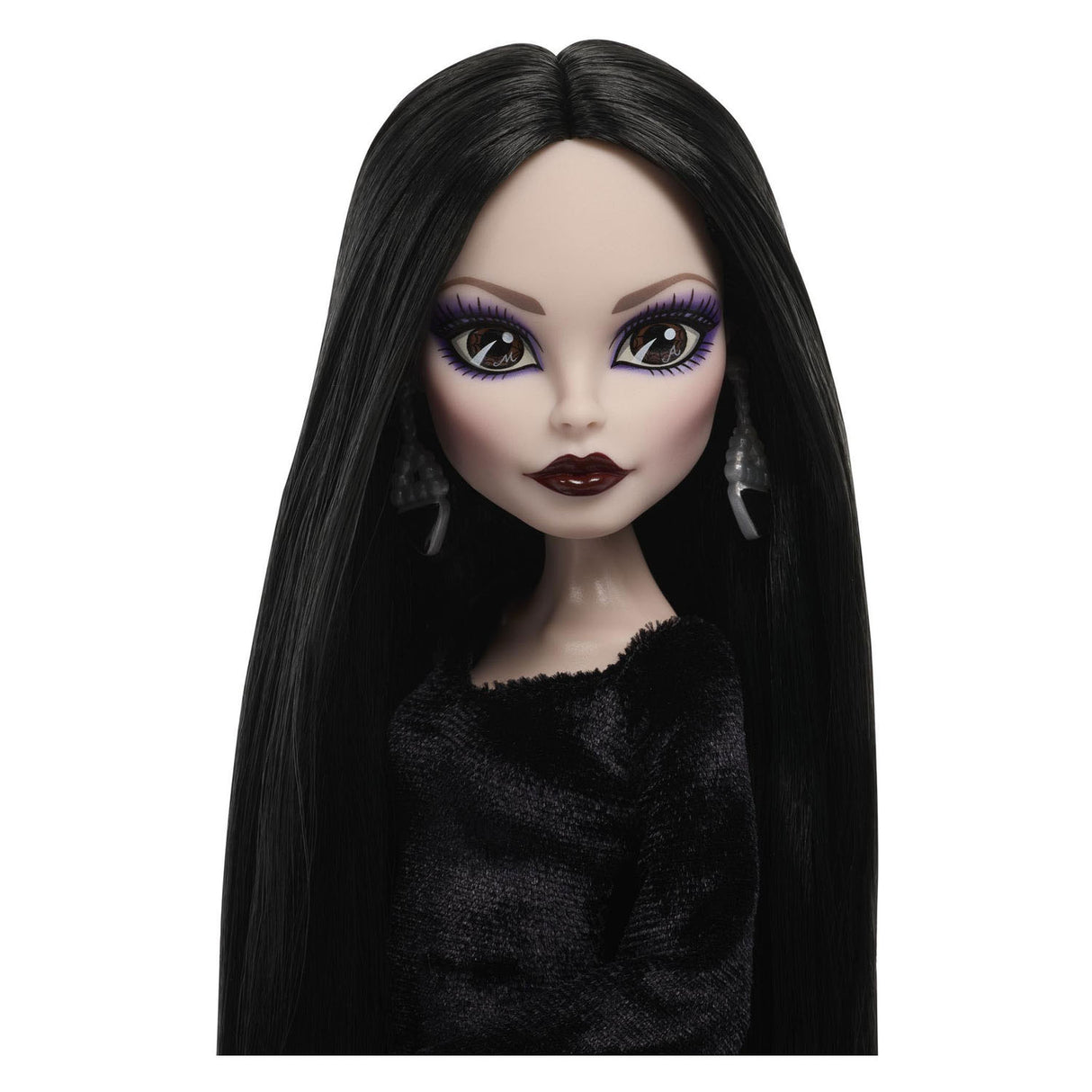 Doll Inbhailithe Monster High Dé Céadaoin - Morticia Addams