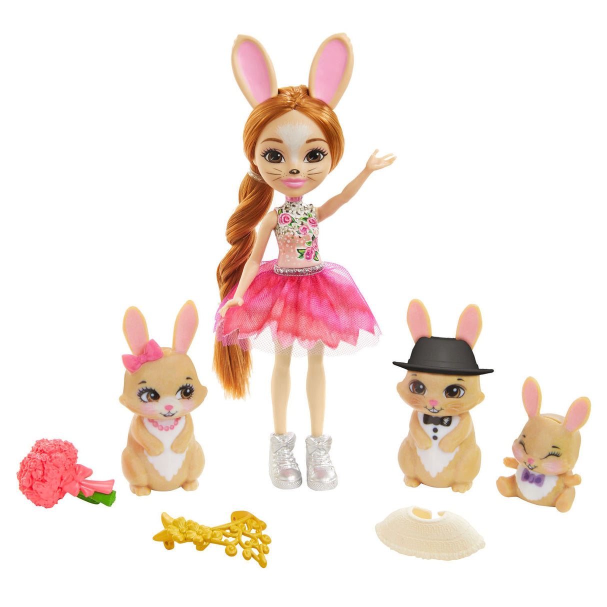 Mattel Enchantimals Rabbits Familia