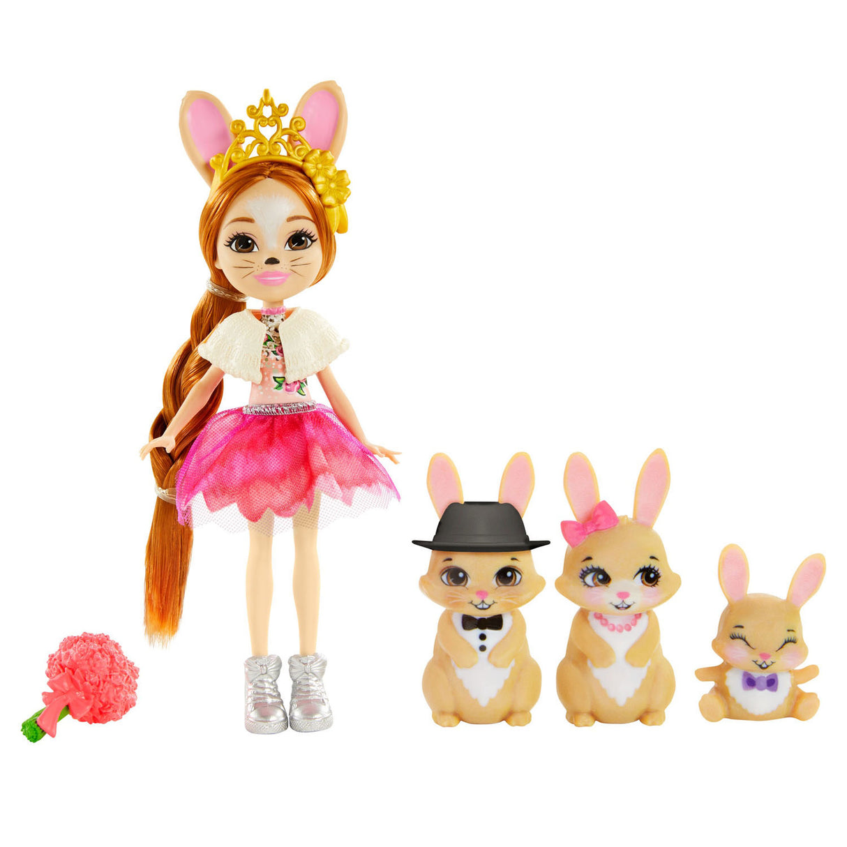 Mattel Enchantimals Kaninchen Familie