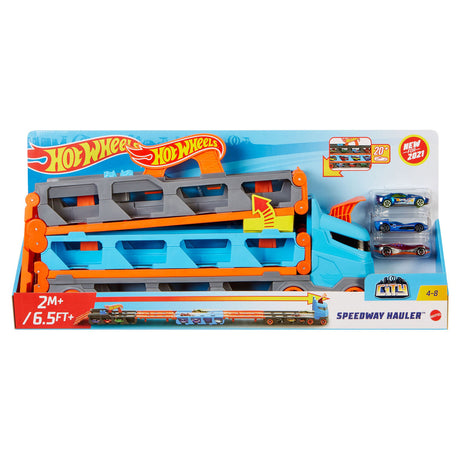 Hot wheels speedway semi-trailer play set - toy vehicle