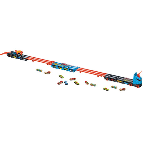 Hot wheels speedway semi-trailer play set - toy vehicle