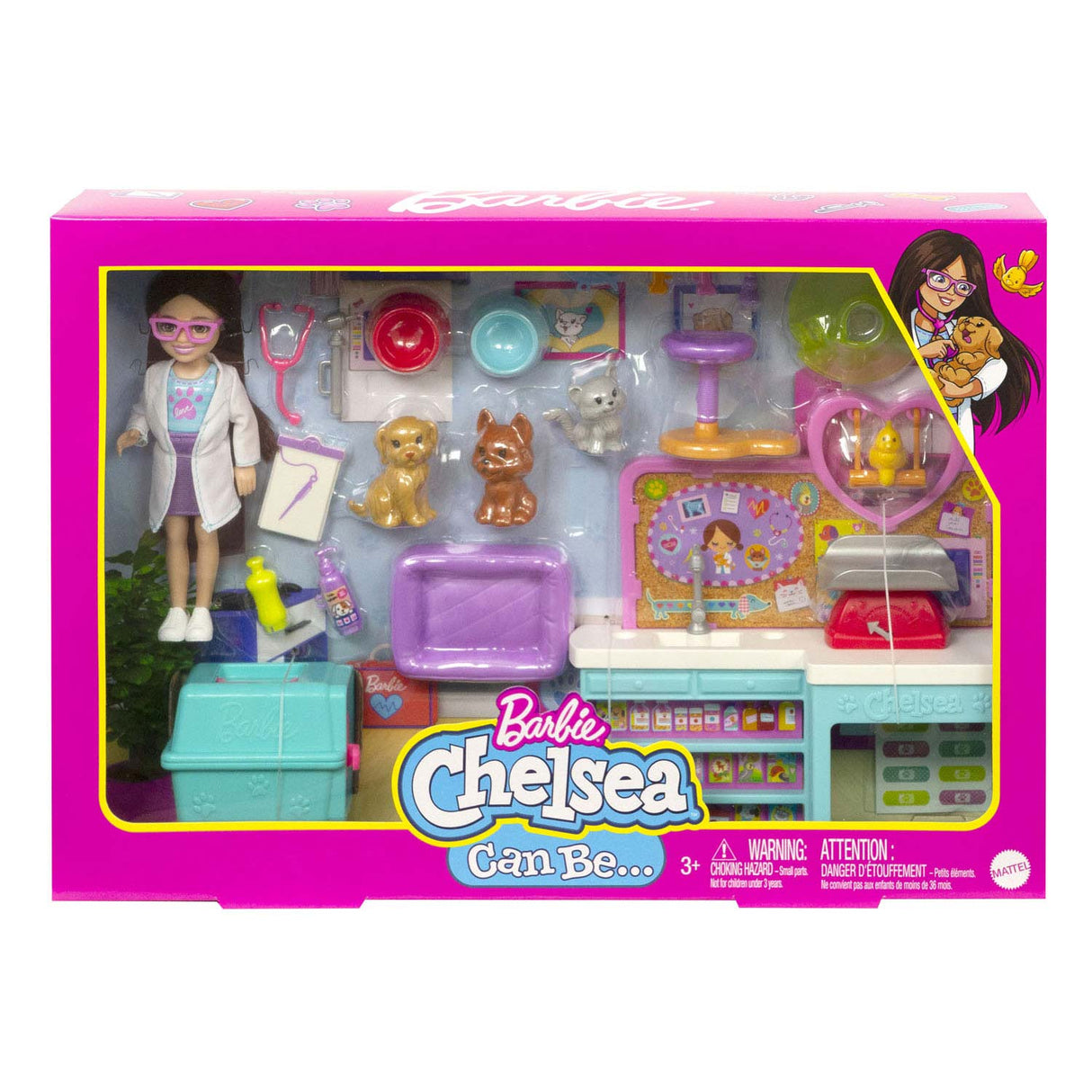 Mattel Chelsea Pop Veterinarian Play Set