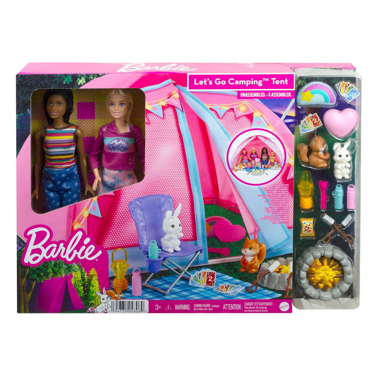 Mattel Let's Go Camping Tent Play set