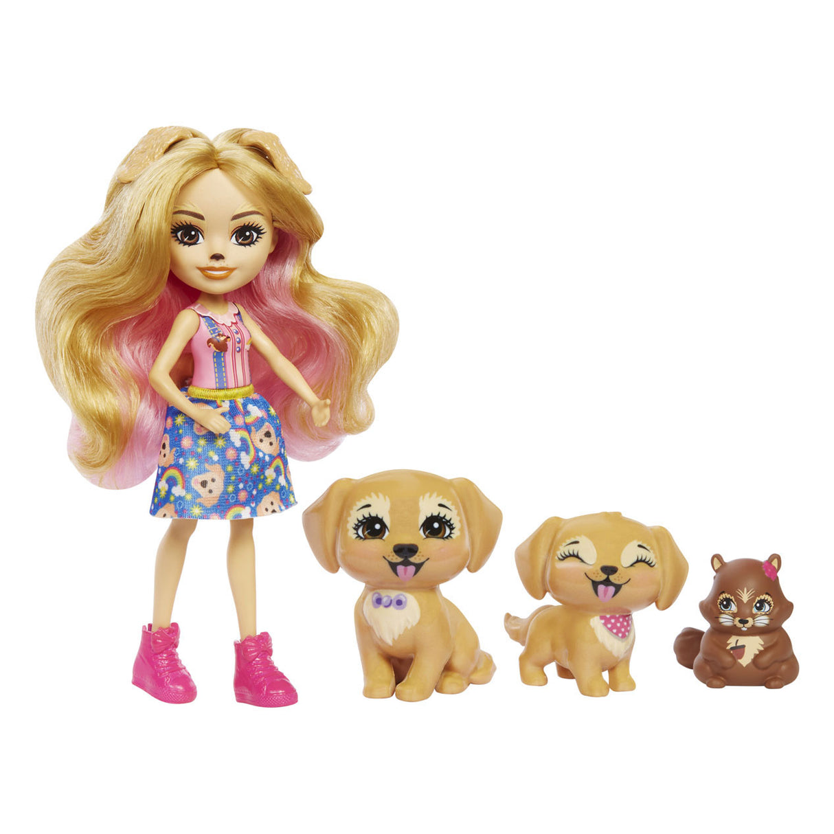 Mattel Enchantimals Gerika Golden Retriever Famille