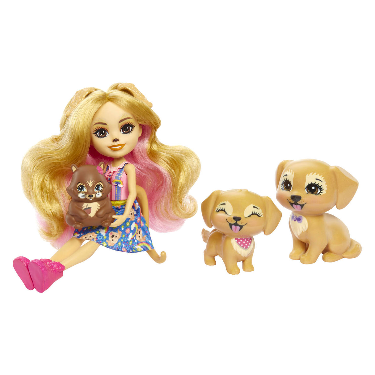 Mattel Enchantimals Gerika Golden Retriever -familie