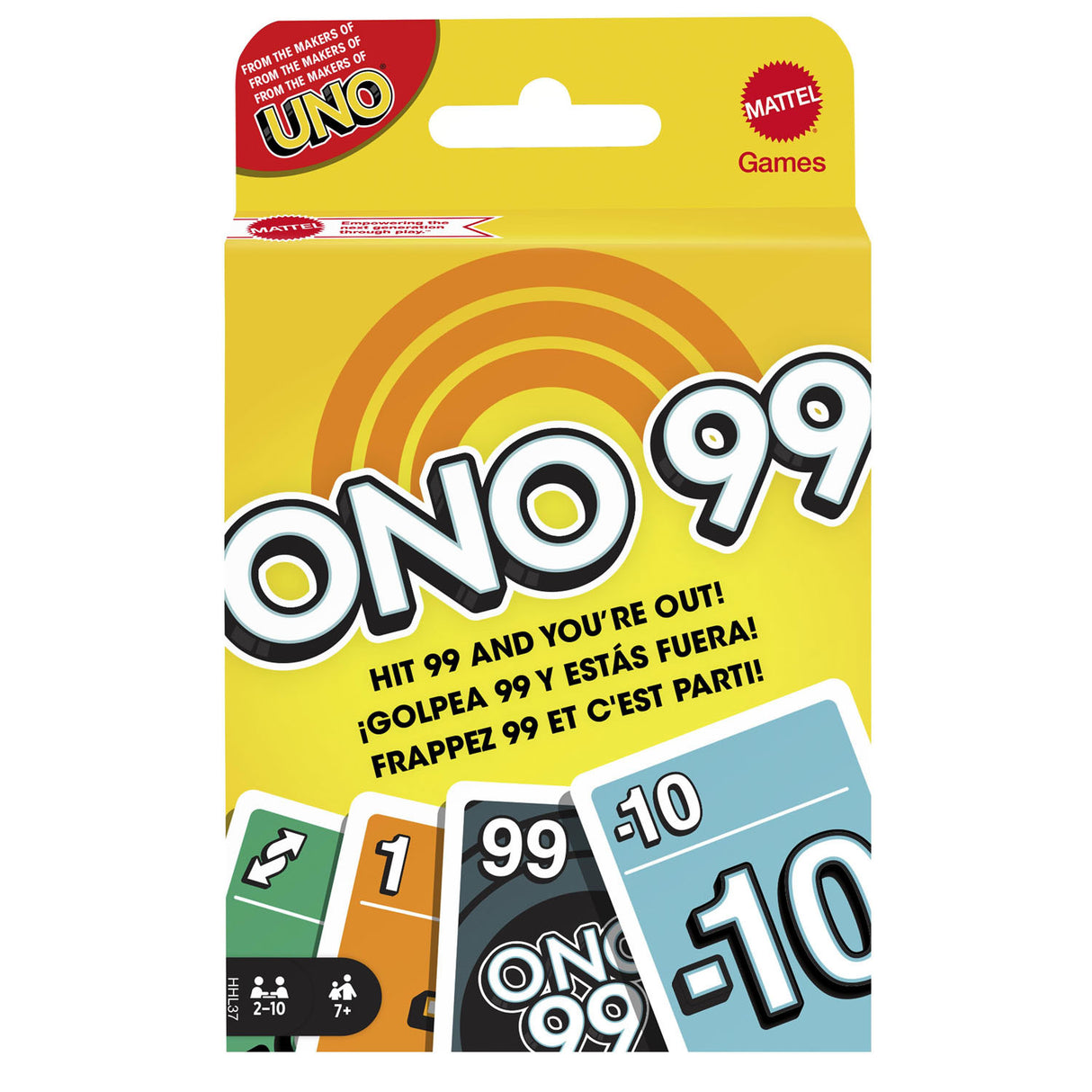 Mattel O'no 99 Card Game