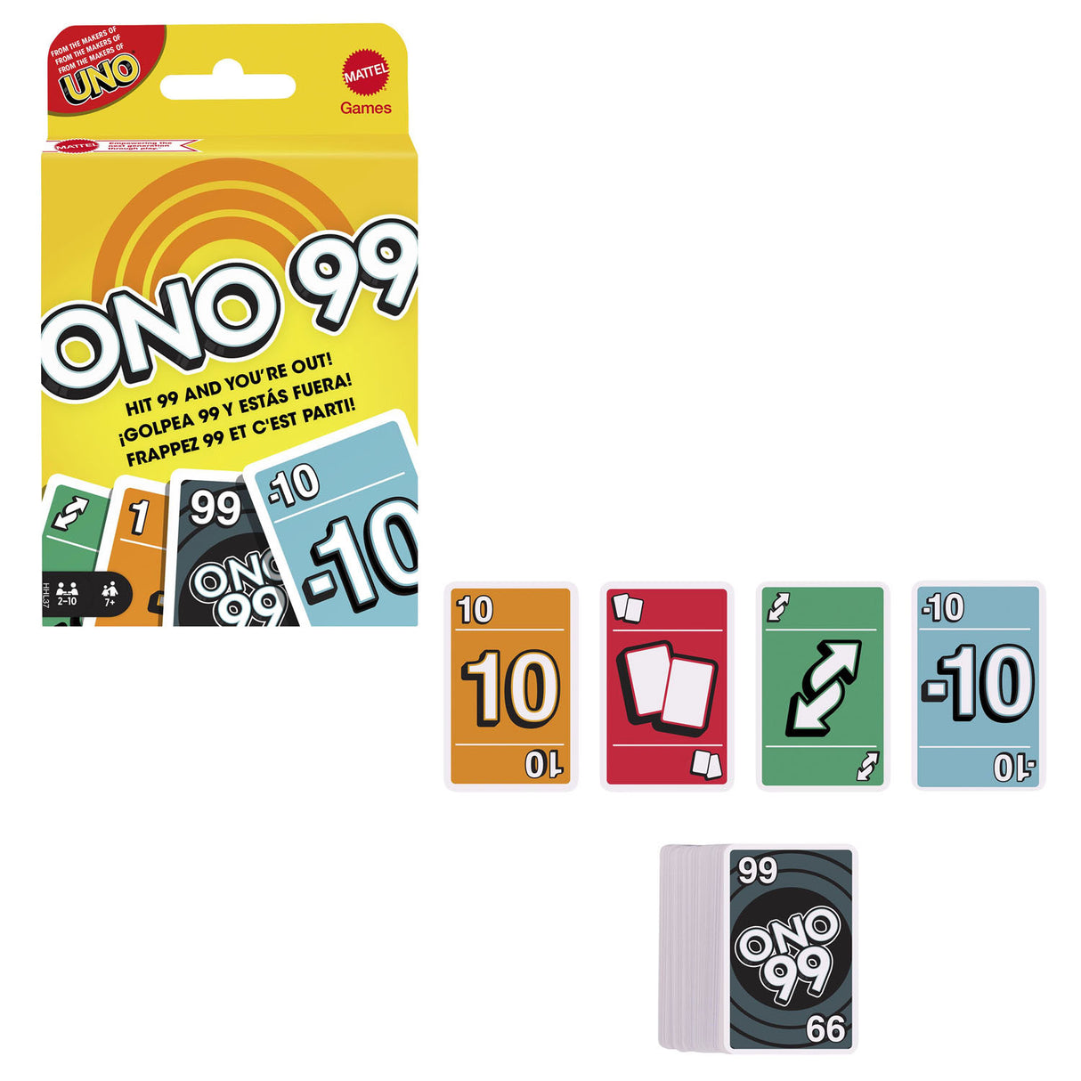 Mattel O'No 99 Card Game