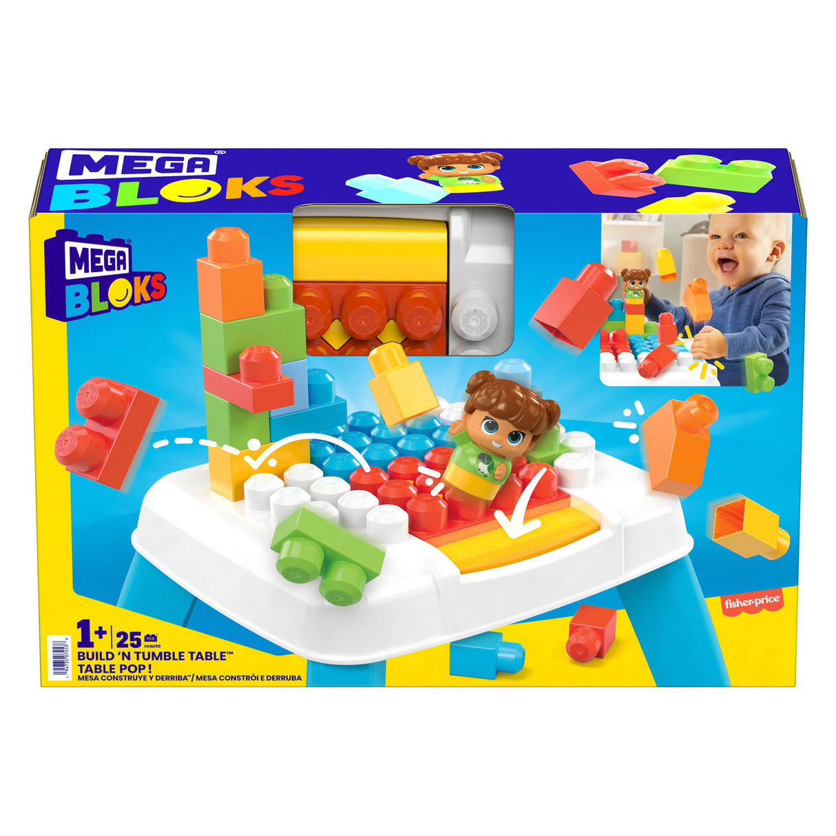 Mega Bloks bygger et tumble byggebord