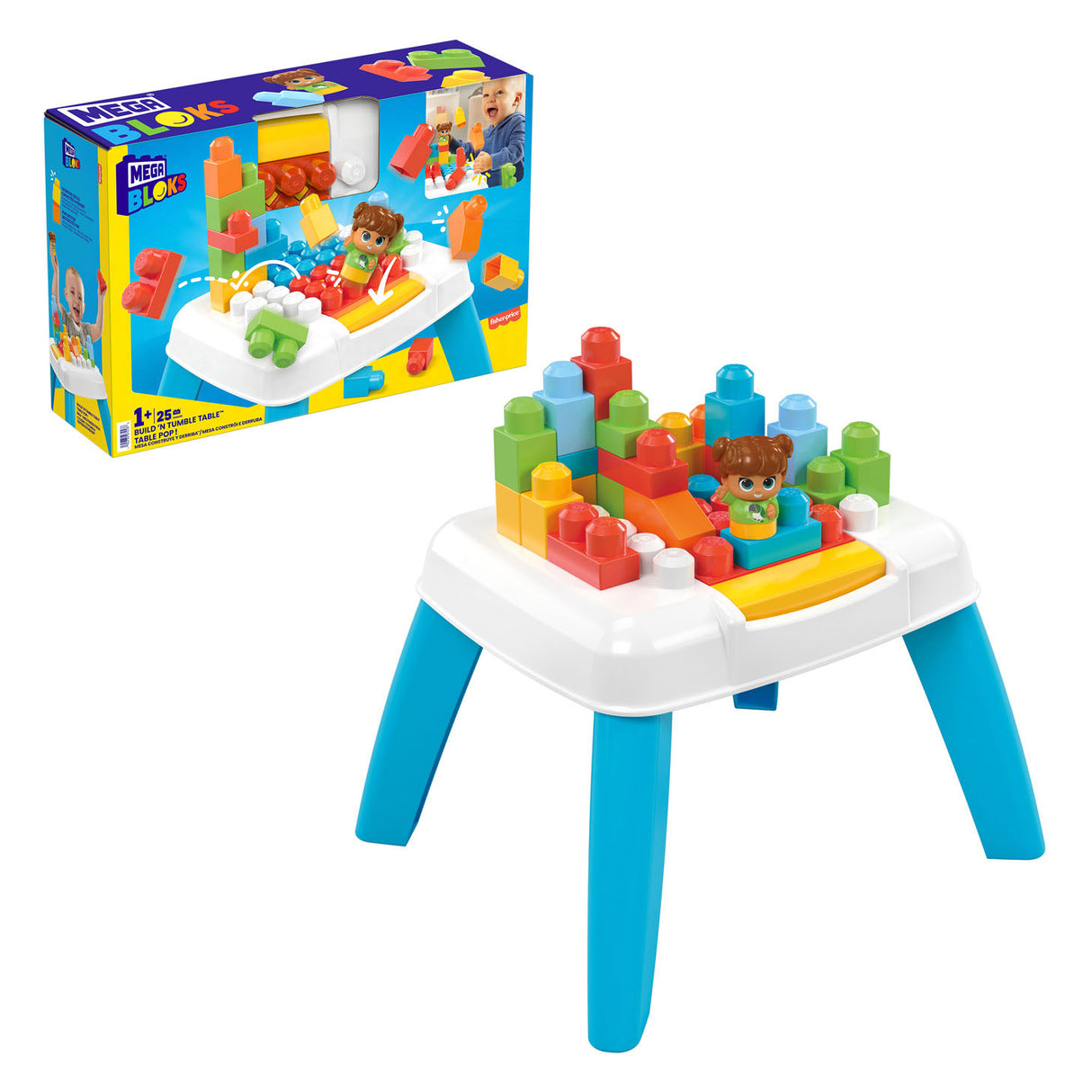 Mega Bloks Construisez une table de construction tombante