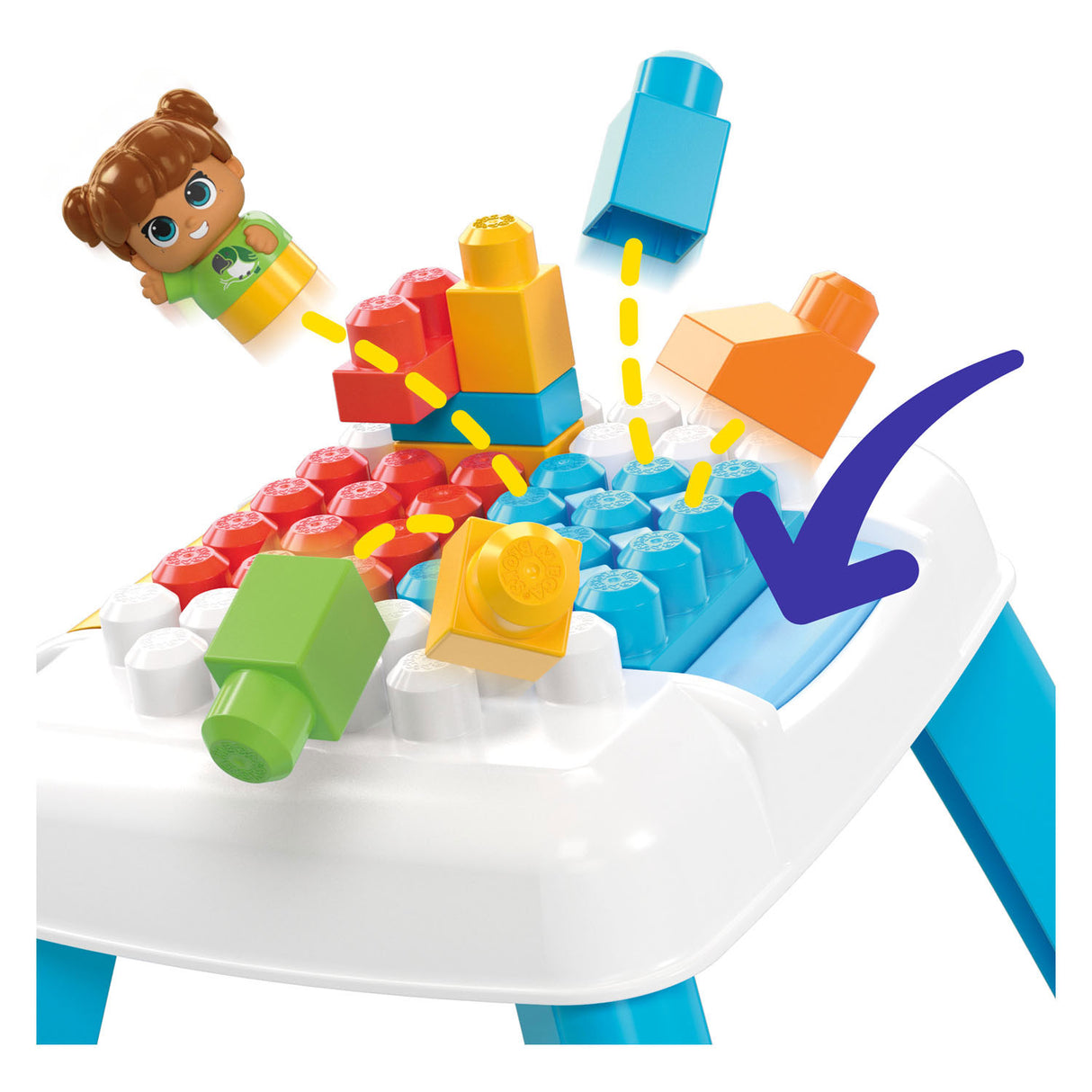 Mega Bloks bygger et tumble byggebord