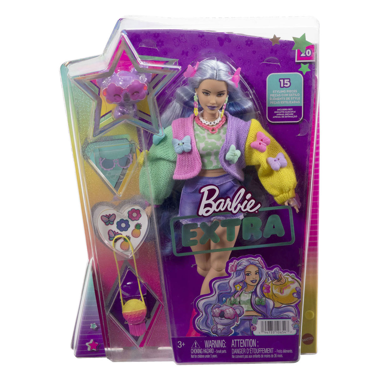 Mattel Extra Pop Purple Hair