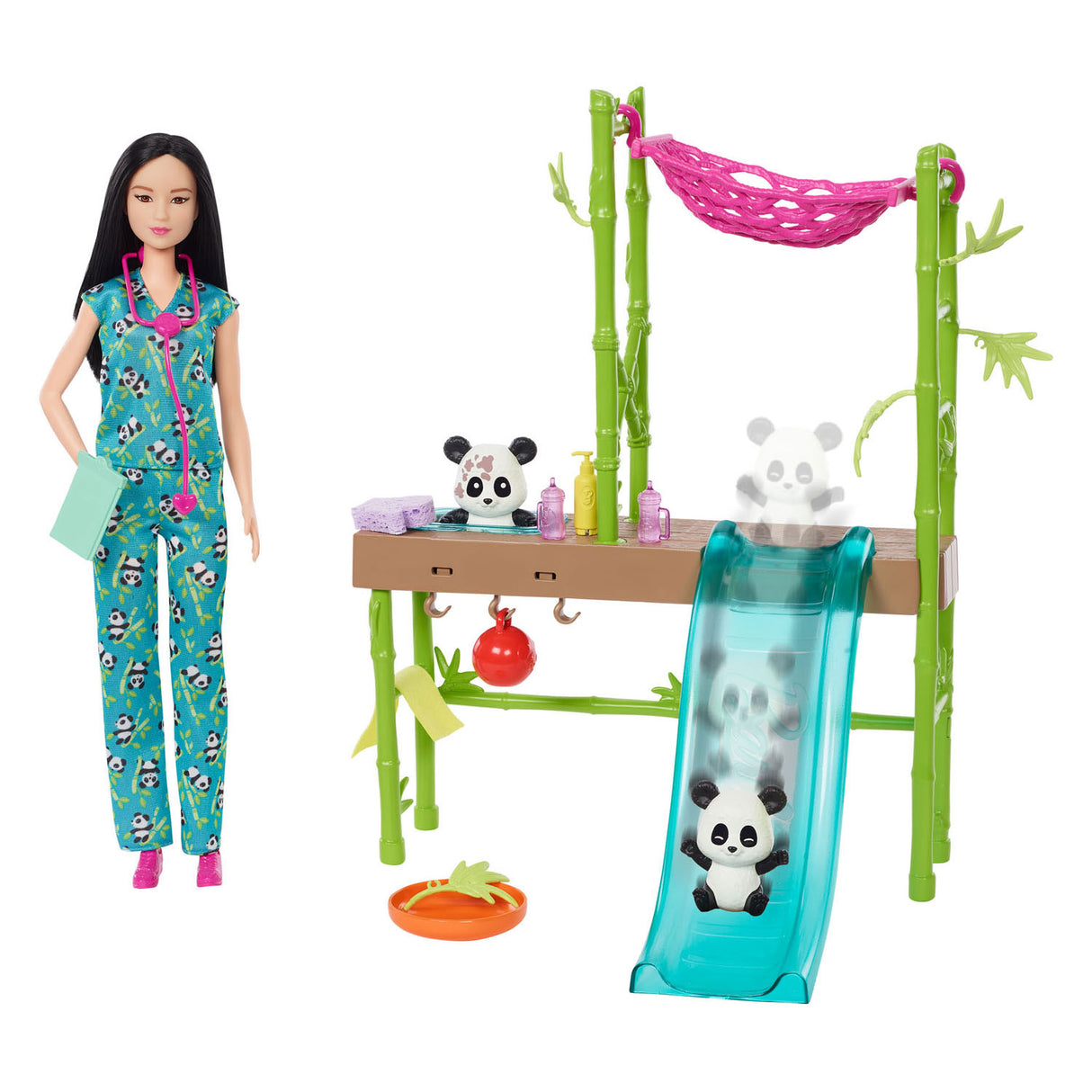 Ensemble de jeux de sauvetage Mattel Panda Care