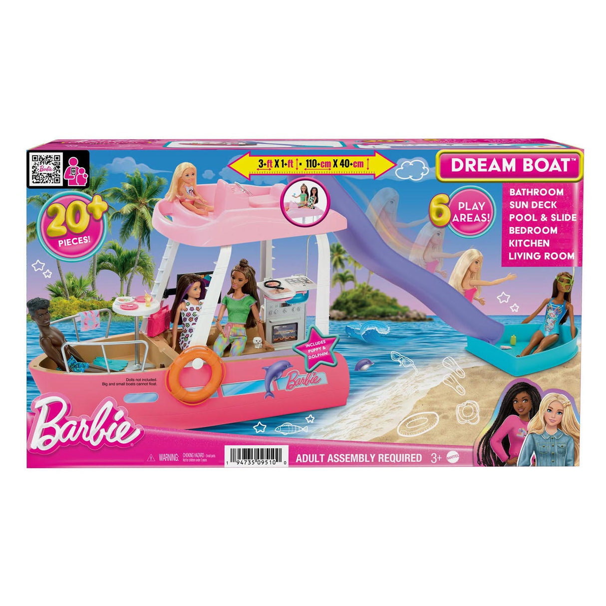 Mattel DreamBoat Speelset, 20dlg.