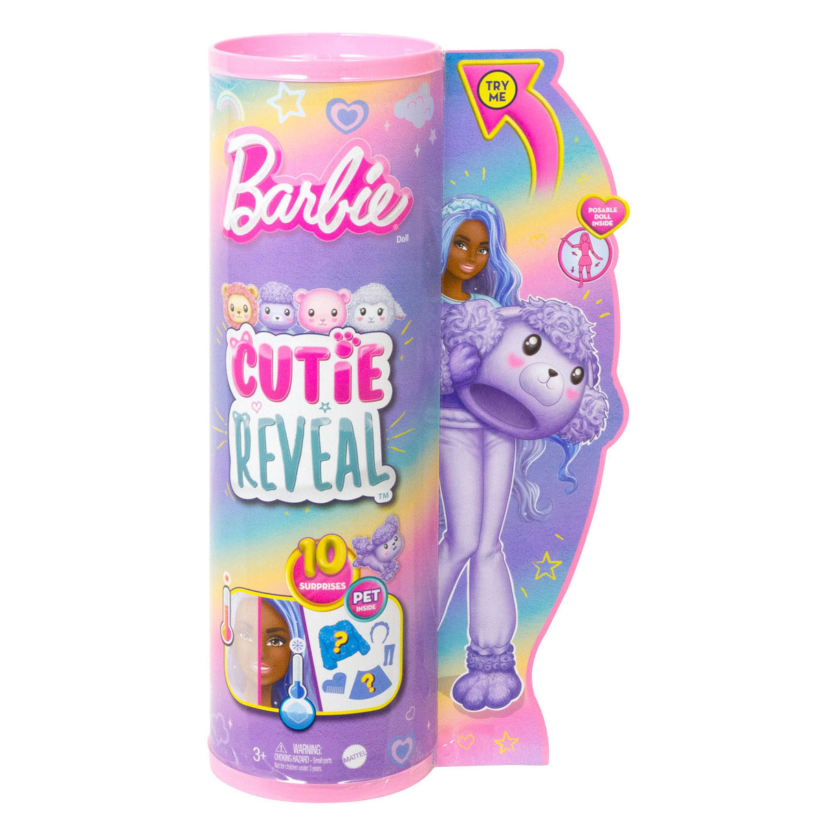 Mattel Cutie Reveal Pop mignon T-Tees Série Poodle