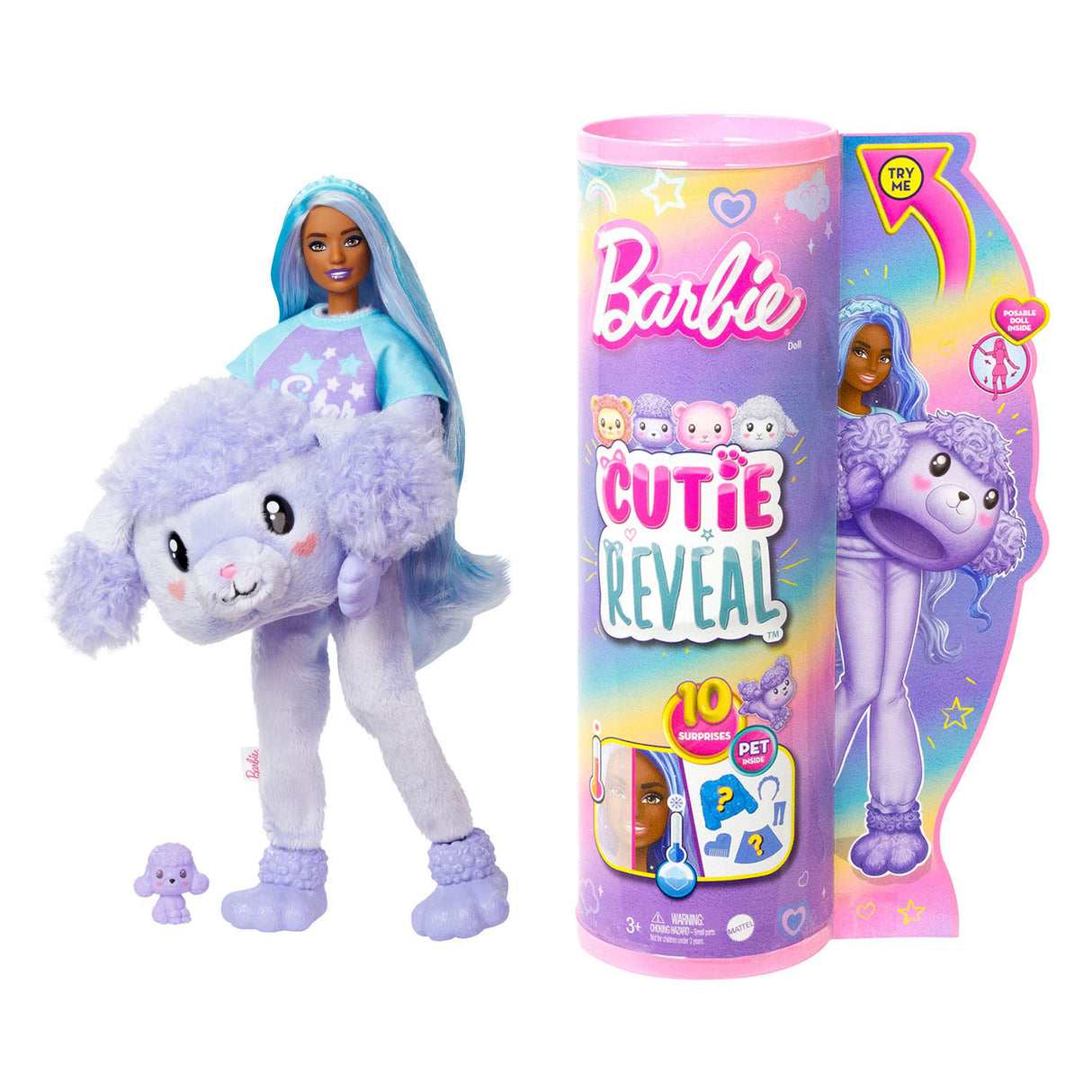 Mattel Cutie Ujawnia Pop Cute Tees Series pudel