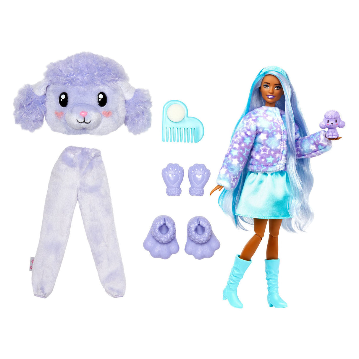 Mattel Cutie Reveal Pop mignon T-Tees Série Poodle