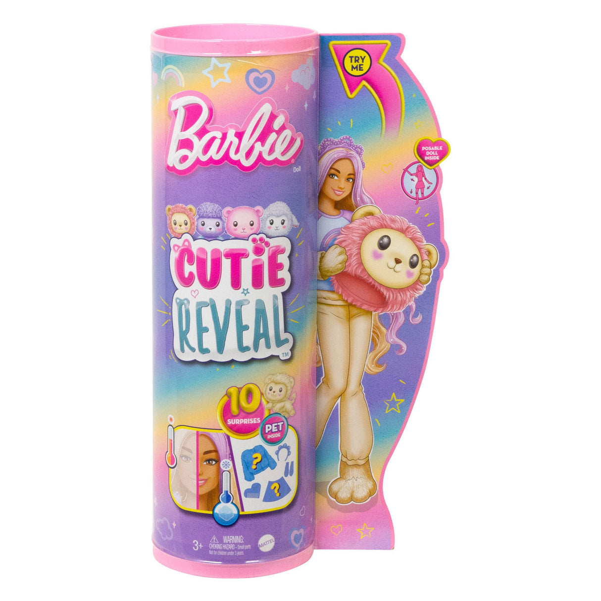 Mattel Cutie revele pop acogedor lindo tees series león