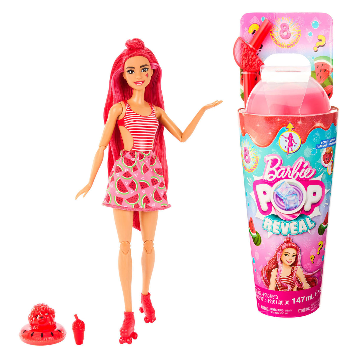 Mattel Pop! Reveal watermelon juice