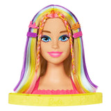 Mattel Neon Rainbow Hair Head Deluxe