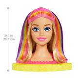 Mattel Neon Rainbow Hair Head Deluxe