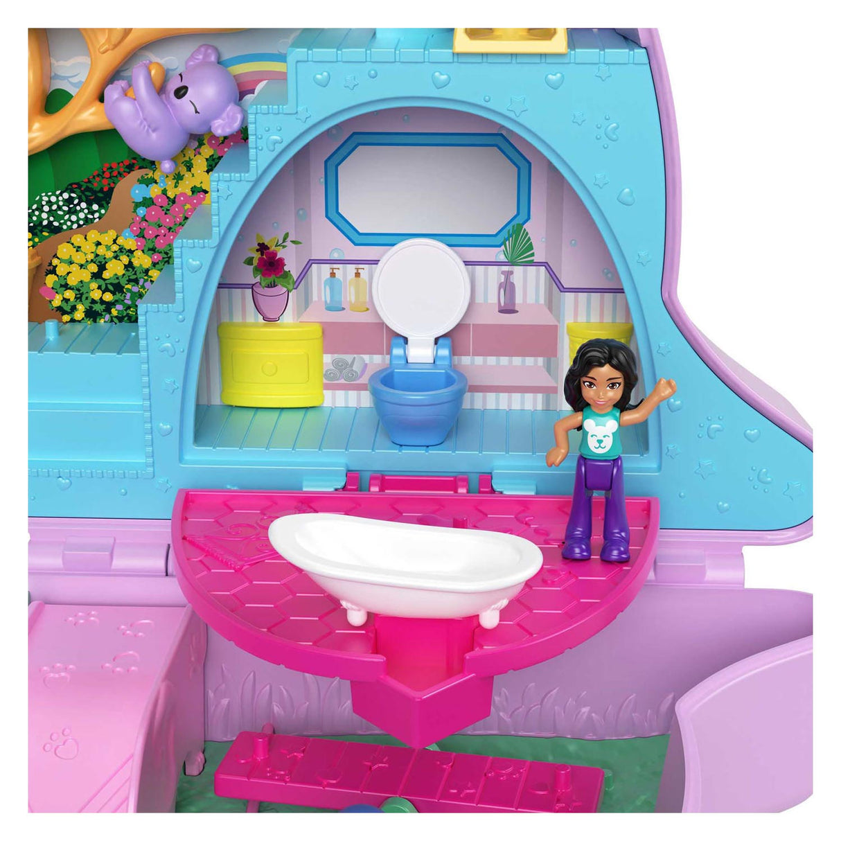 Mama Mattel Polly Pocket Mama in Joey Kangaroo Torba Play Set