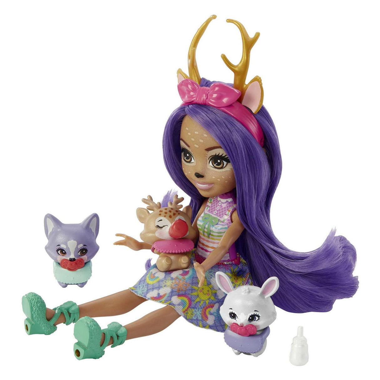 Mattel EnchantImals Baby Best Friends Pop Danessa Deer et Sprint