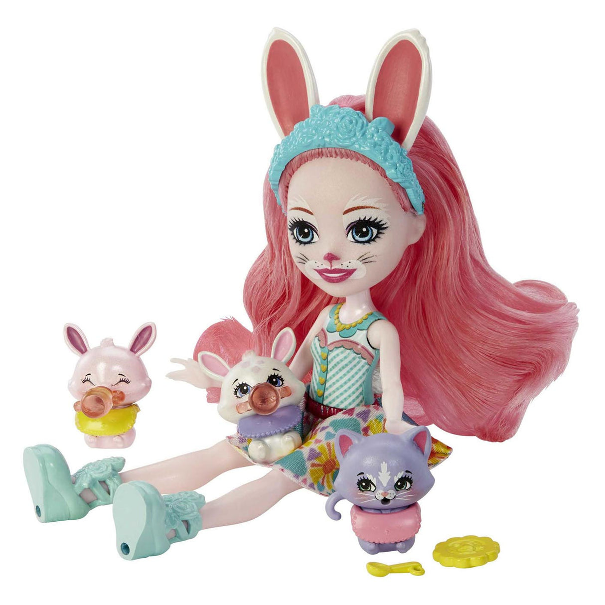 Mattel Enchantimals Baby Best Friends Pop Bree Bnunny a Twist