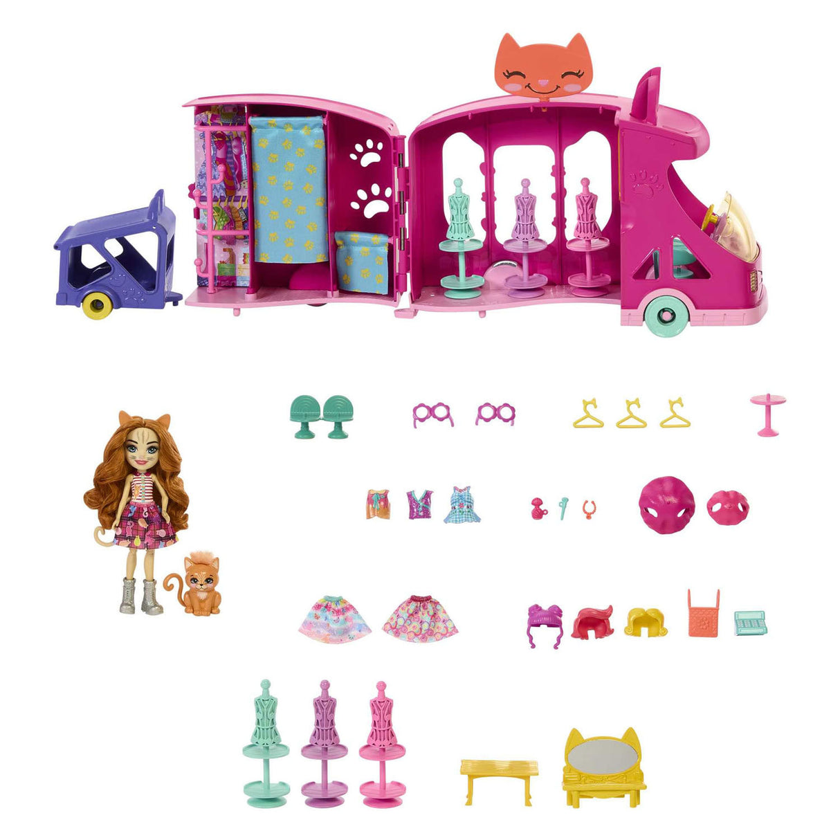 Mattel Enchantimals Glam Party Fashion Truck Play Set