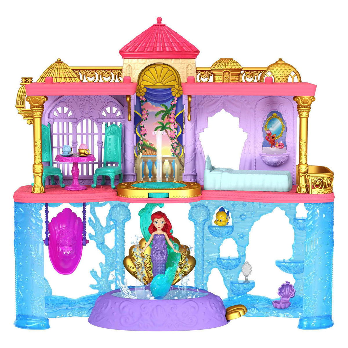 Mattel Disney Princess Artiels Land og Sea Kaseel Dollhouse