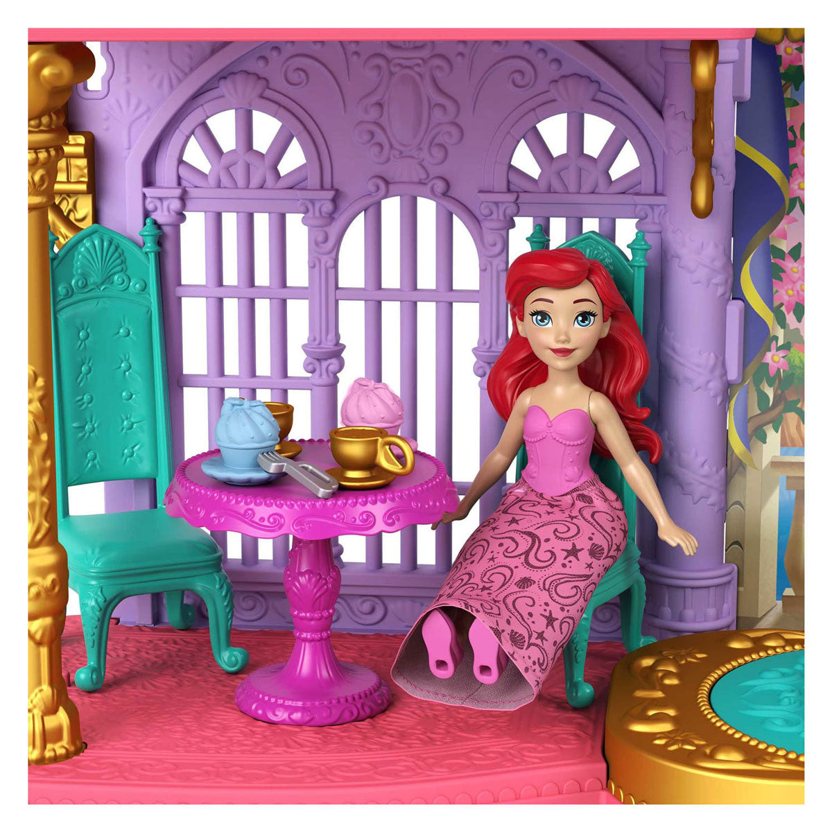 Mattel Disney Princess Artiels Land og Sea Kaseel Dollhouse