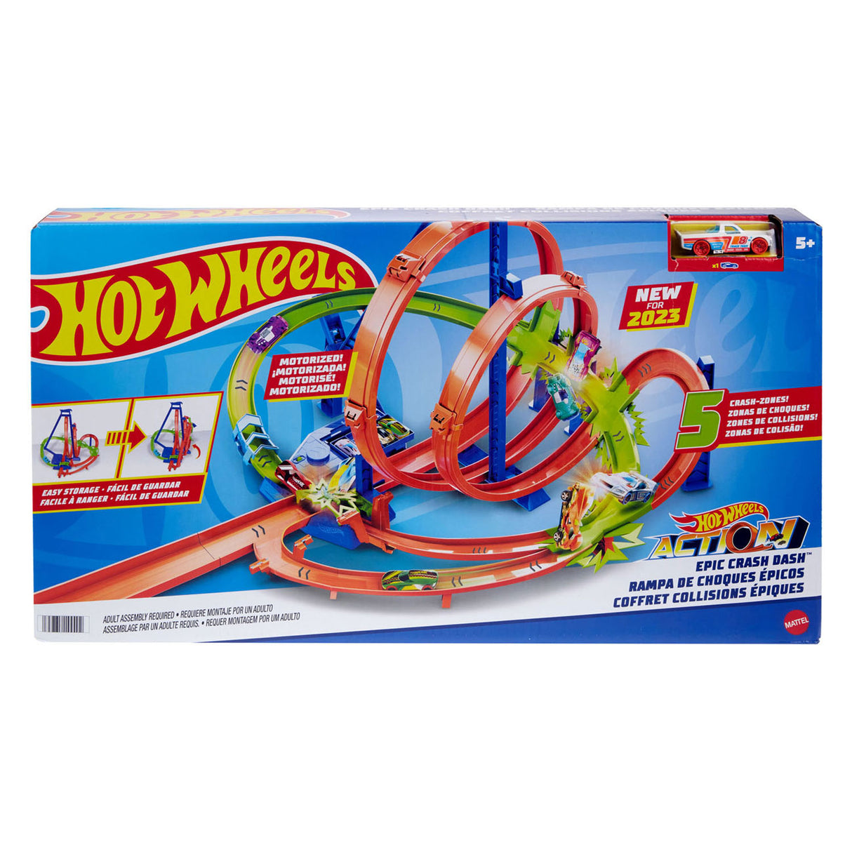 Hot Wheels Action Legendary Crashing und Poping Race Course spielen Set