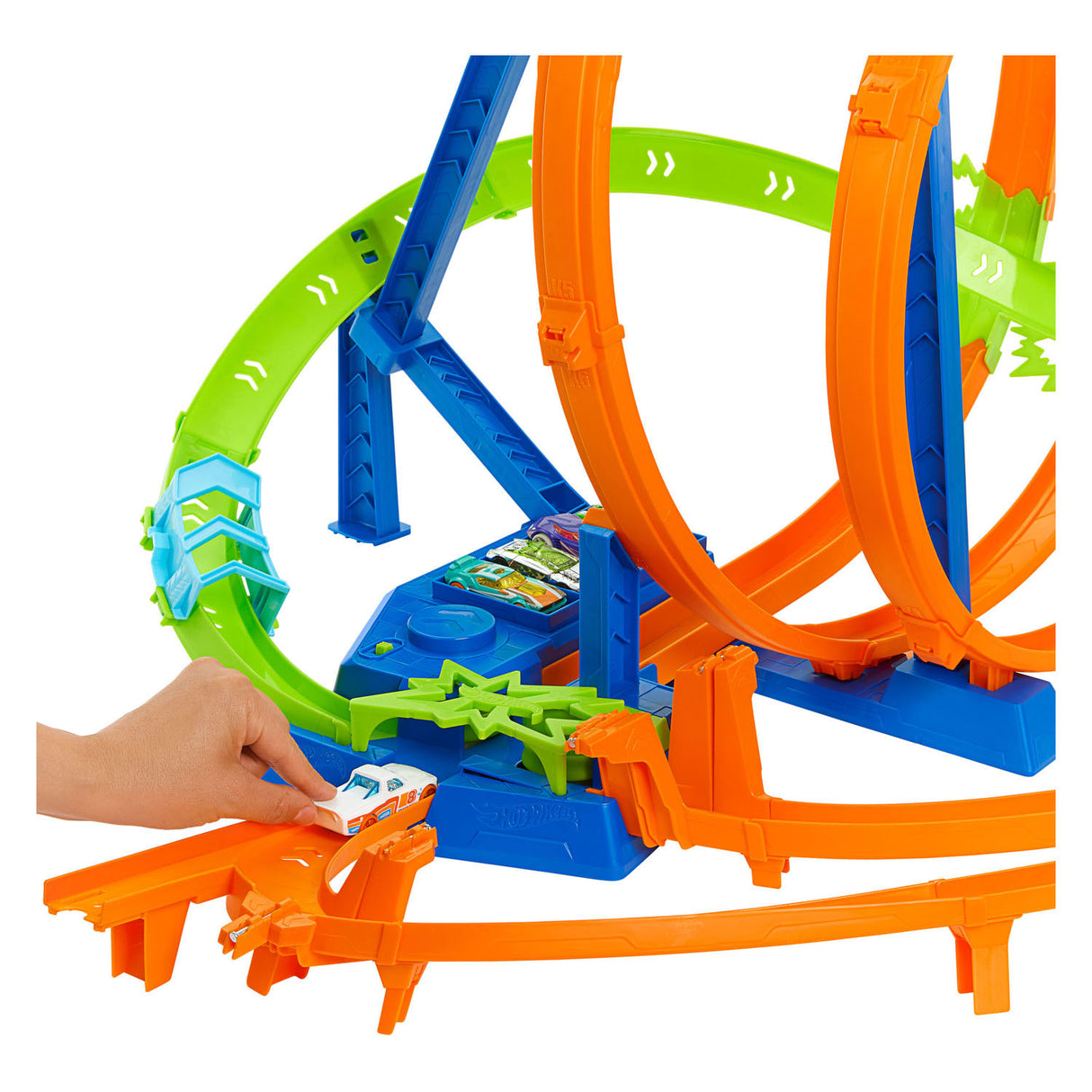 Hot Wheels Action Legendary Crashing and Popping Race Course Playing Set