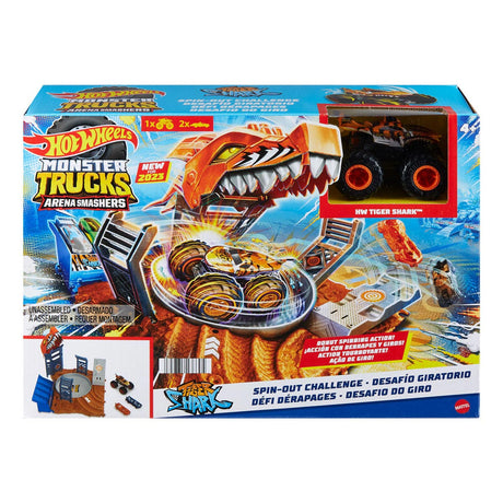 Heta hjul monster lastbilar arena smash spin-out play set