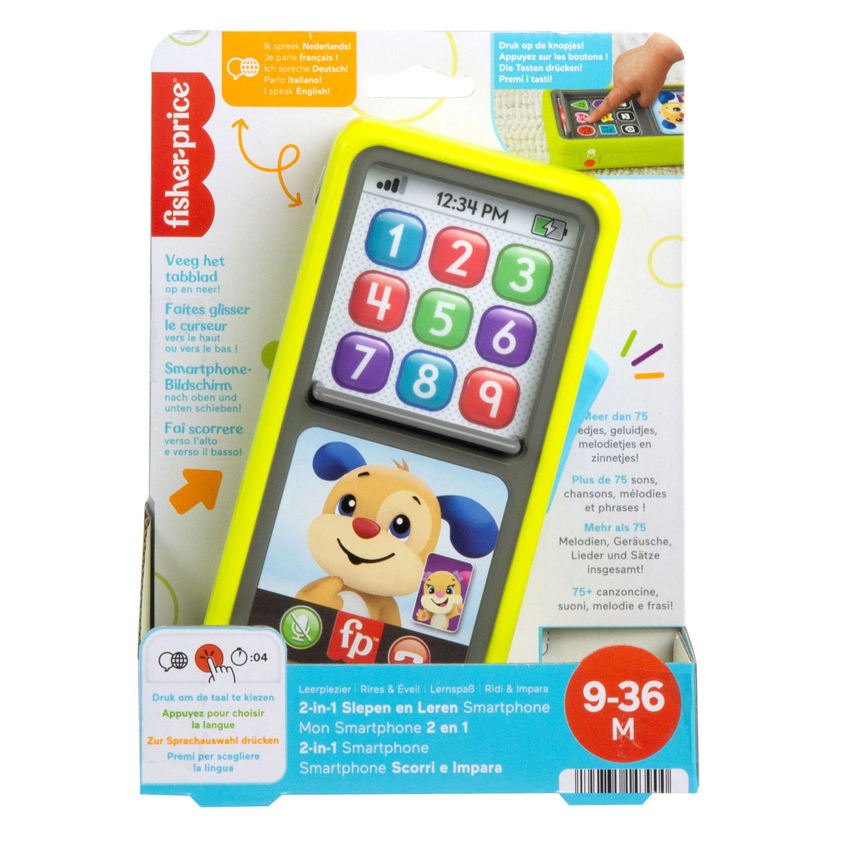 Fisher Prix Learning Pleasure Laugh Learn Apprenez le smartphone en cuir 2in1