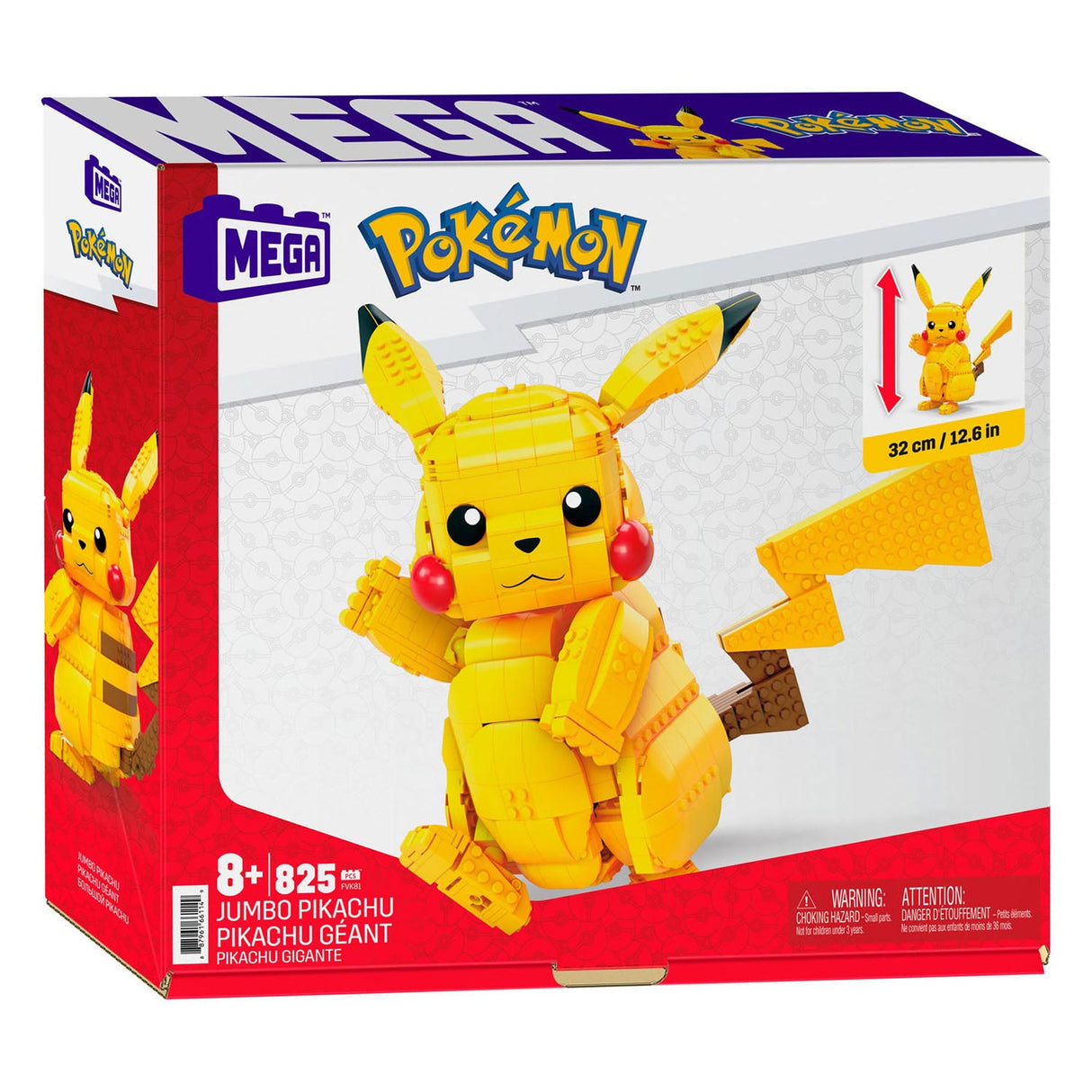 Mattel Mega CONSTRUX BOUWSET POKEMON PIKACHU, 30cm