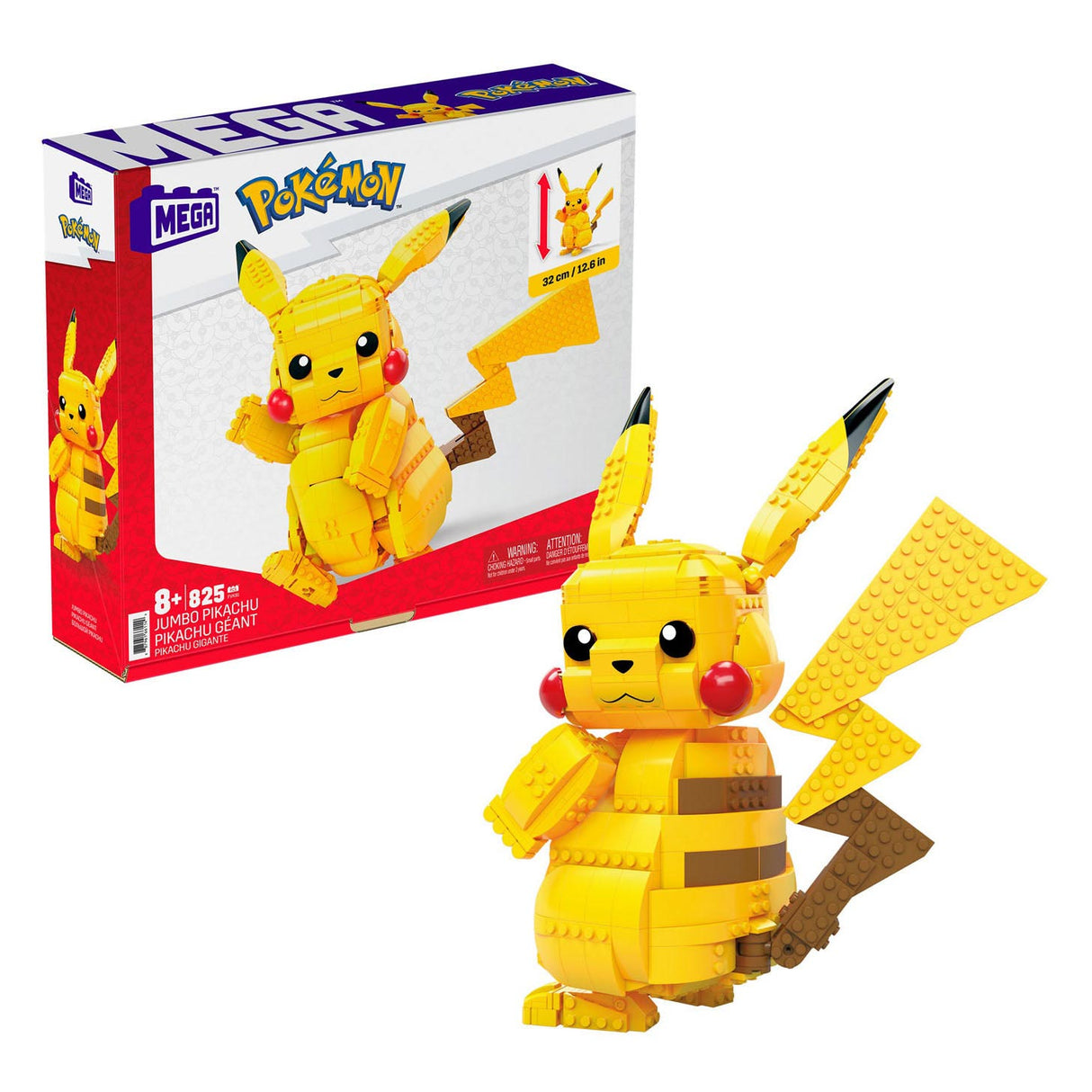 Mattel Mega Construx Bouwset Pokemon Pikachu, 30cm