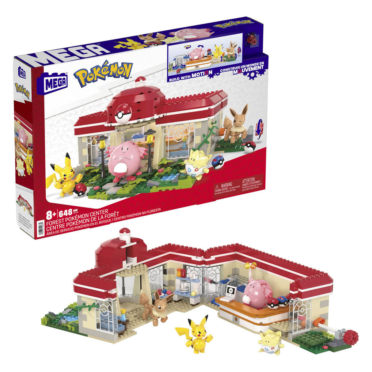 Mattel Mega Construx Bouwset Pokémon Center i skogen