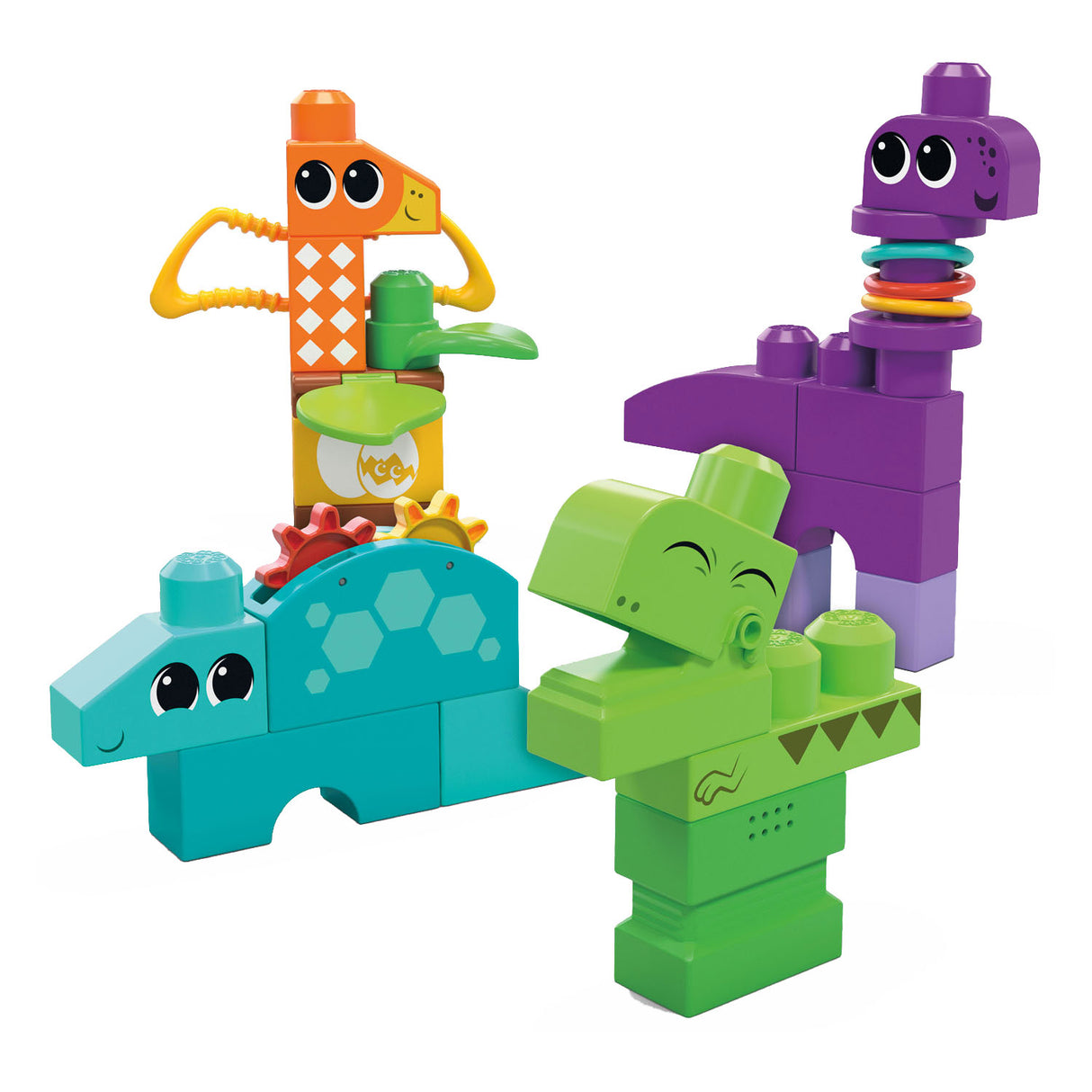 Mega Bloks Squeak N Chomps Dino's Construction Set, 24dlg.