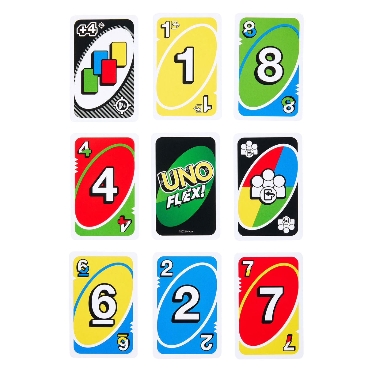 Juego de cartas de Mattel Uno Flex