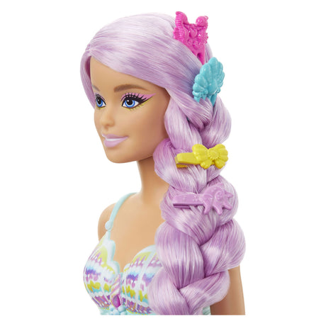 Barbie mořská panna růžové dlouhé vlasy