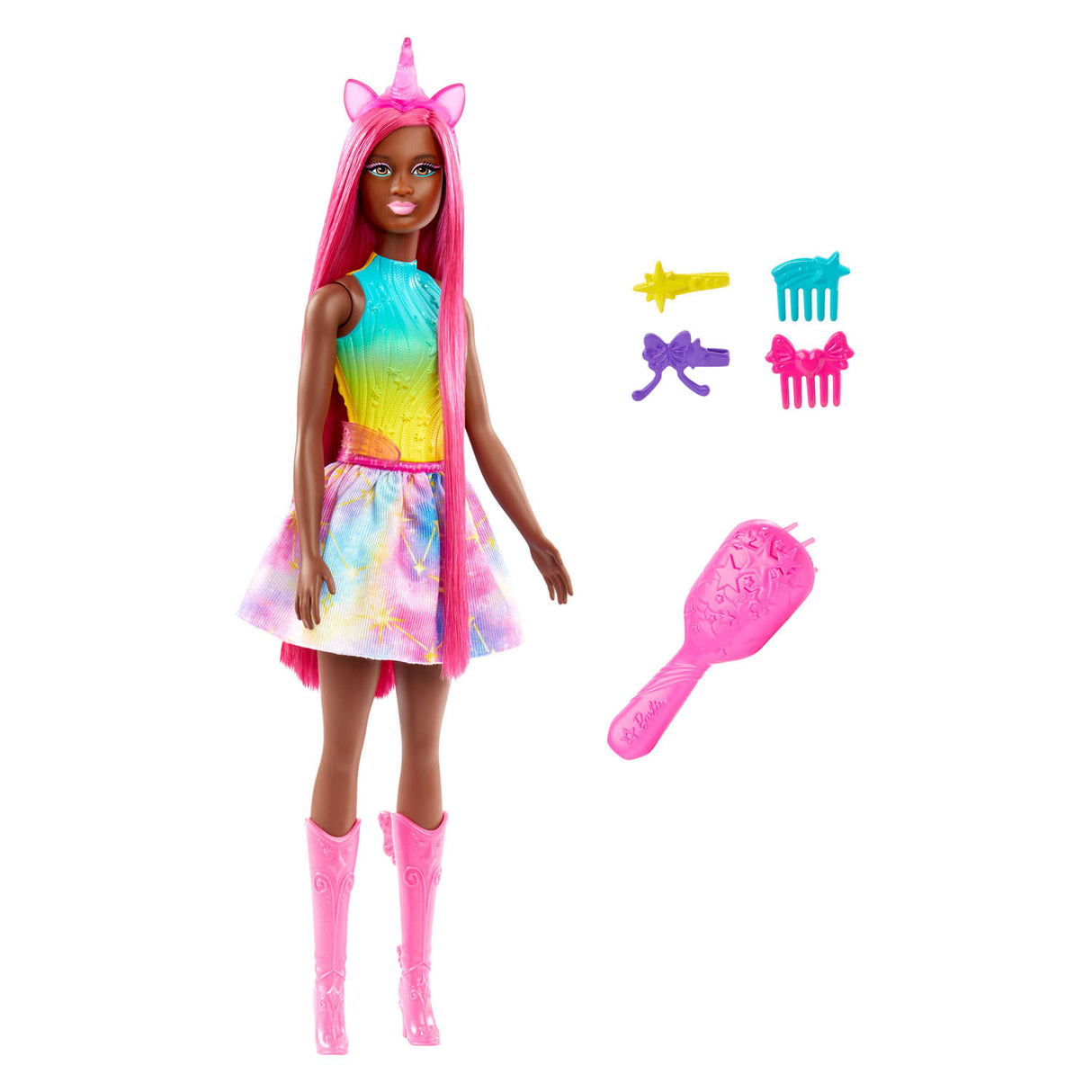 Mattel Fashion Doll Mermaid med langt hår rosa