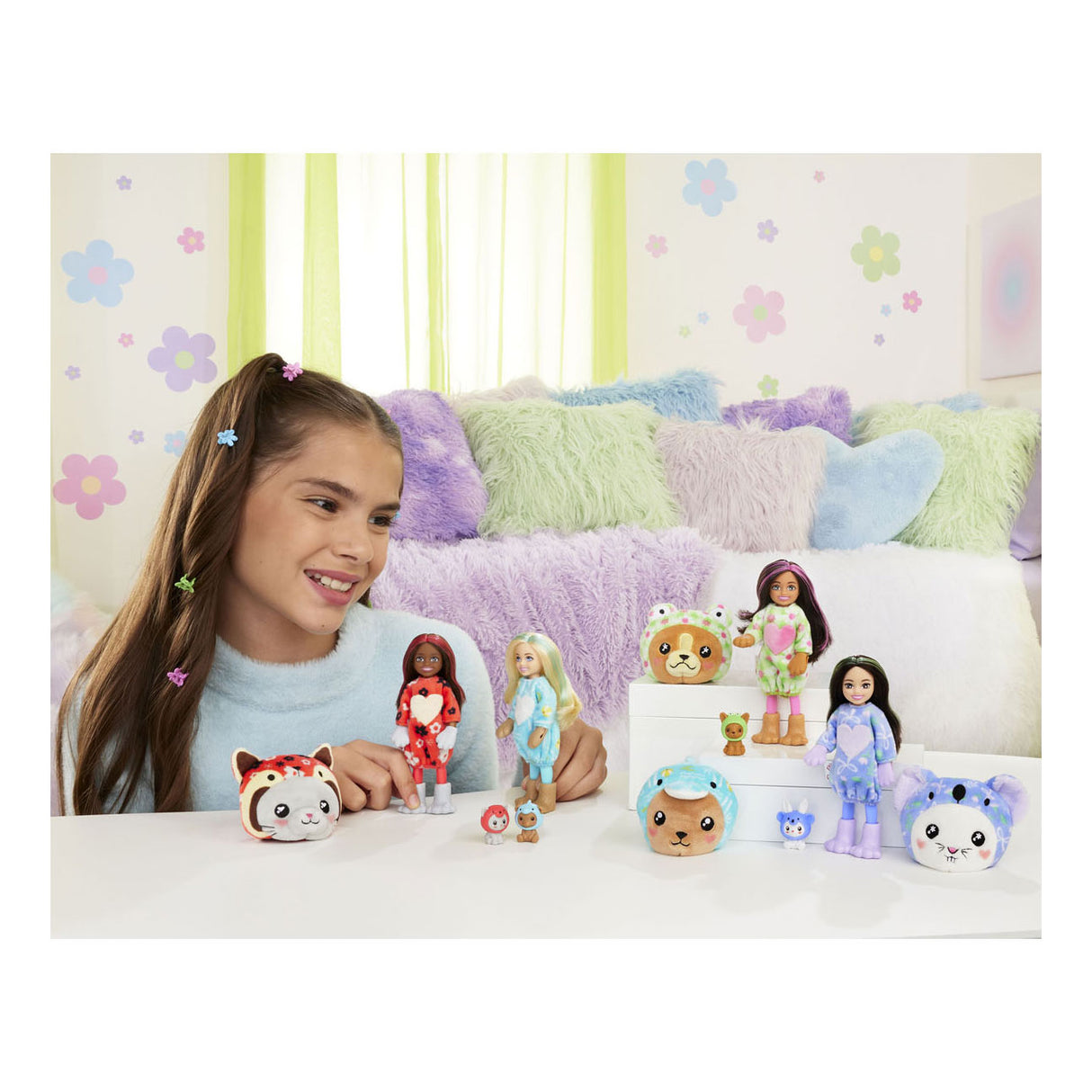 Mattel Cutie Reveal Chelsea Teddybear as Dolfij